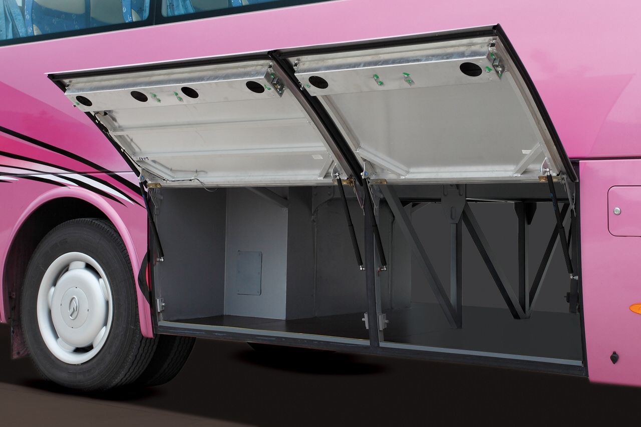 Staff Bus Storage Compartments